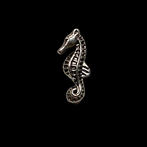 ♦️3/$10♦️NEW•Silver Seahorse floating/living locket charm - Picture 2 of 6